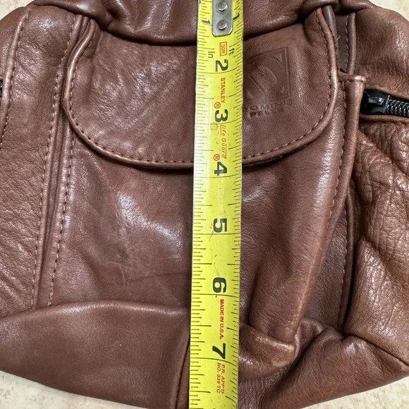 Vintage High End Brown Leather Dominis Pello Hip Pack Fanny Pack MINTY Rare Bag - Picture 9 of 9